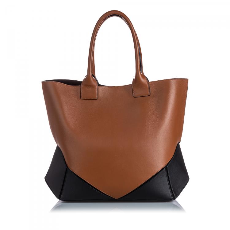 Pre Owned Givenchy Brown Leather Easy Tote