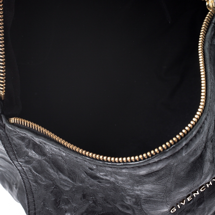 Pre Owned Givenchy Black Crinkled Leather Large Pandora Bag