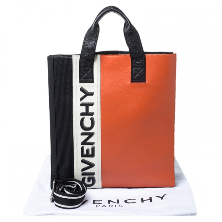 Pre Owned Givenchy Tricolor Mc3 Leather Tote 