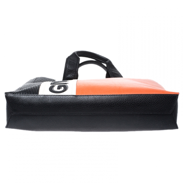 Pre Owned Givenchy Tricolor Mc3 Leather Tote 