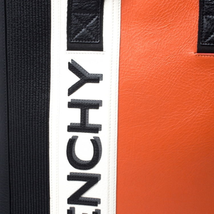 Pre Owned Givenchy Tricolor Mc3 Leather Tote 