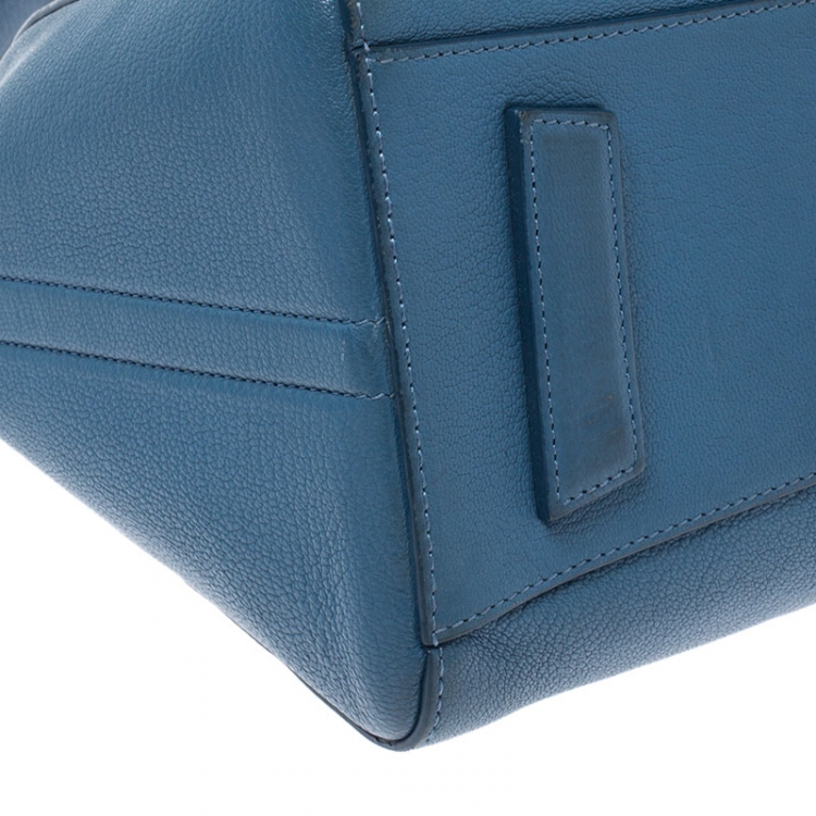 Pre Owned Givenchy Blue Leather Small Antigona Satchel