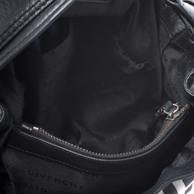Pre Owned Givenchy Black Signature Canvas Shoulder Bag