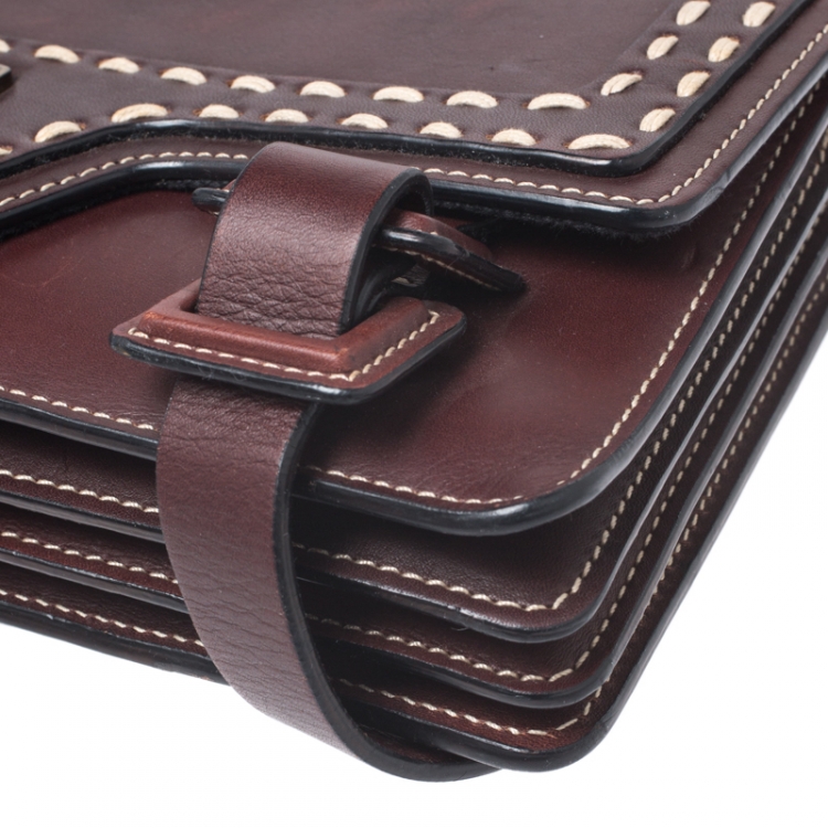 Pre Owned Givenchy Brown Leather Shoulder Bag