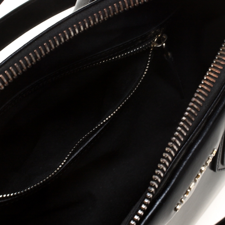 Pre Owned Givenchy Black Leather Small Antigona Satchel