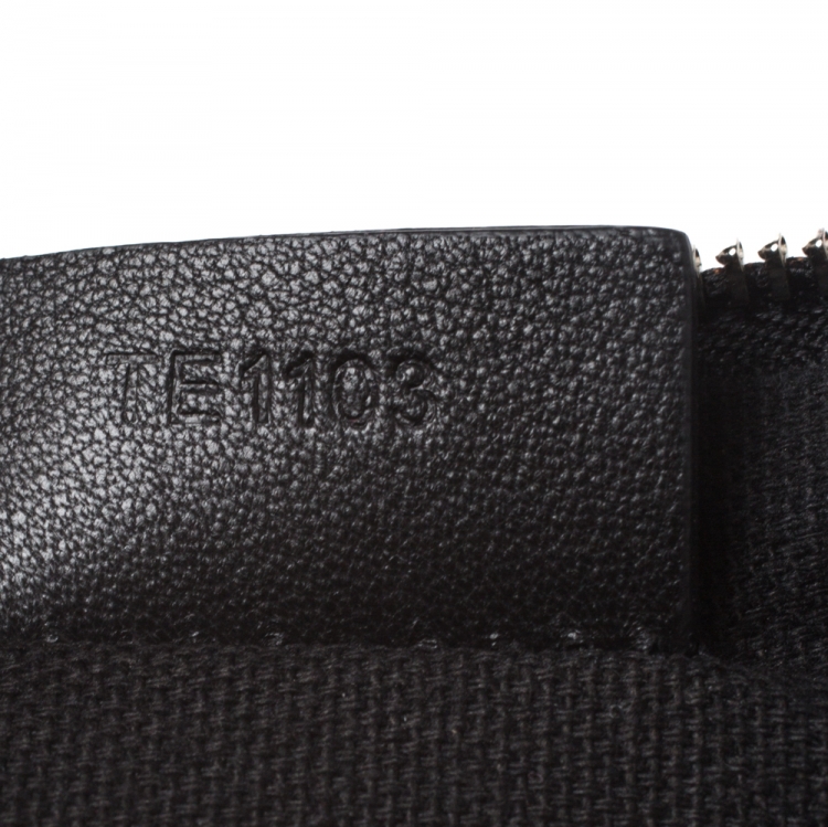 Pre Owned Givenchy Yellow/Black Flame Print Antigona Zip Pouch 