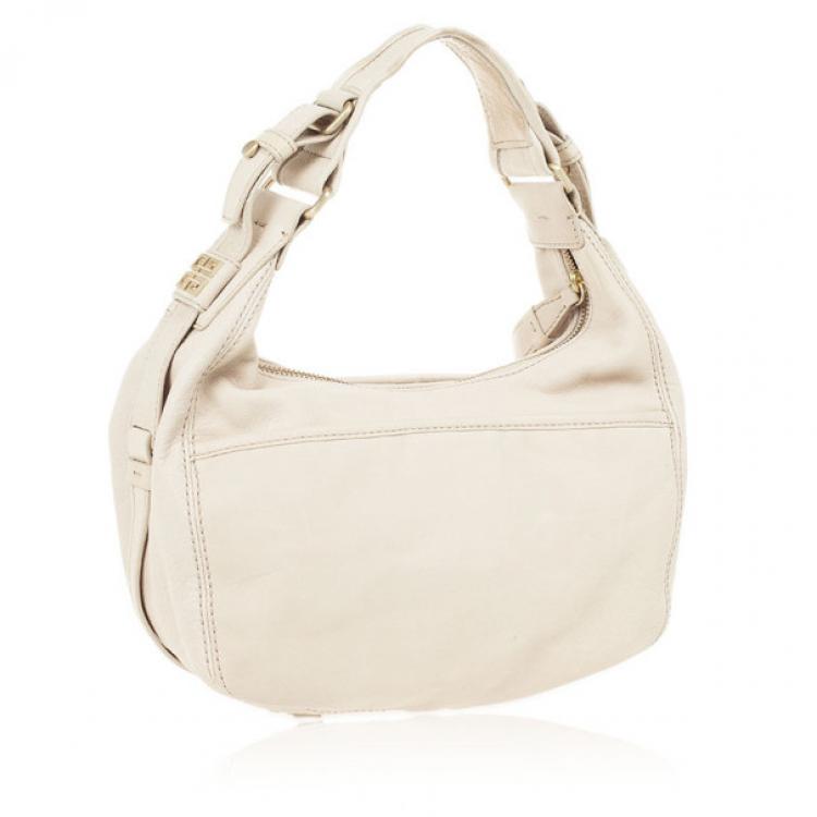 Pre Owned Givenchy Beige Leather Hobo
