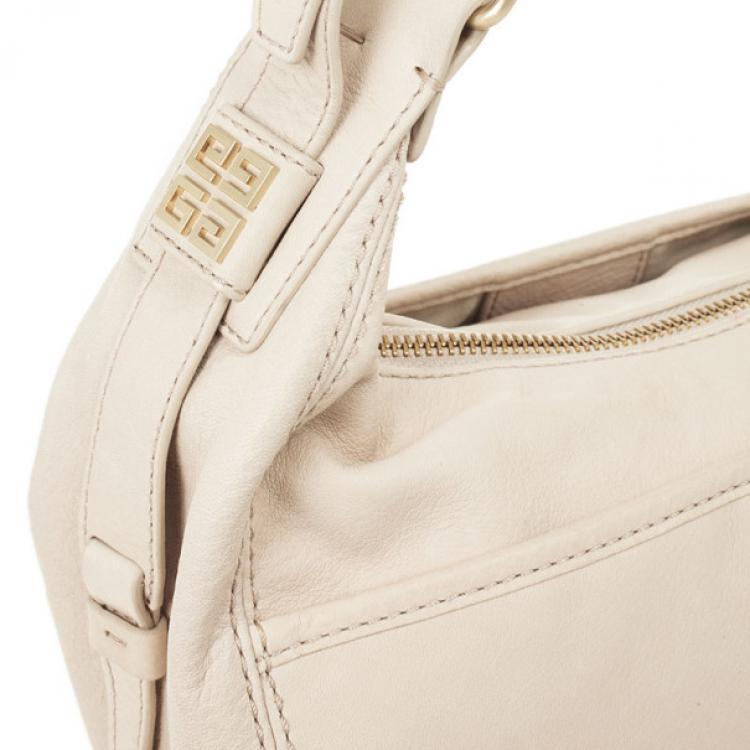 Pre Owned Givenchy Beige Leather Hobo