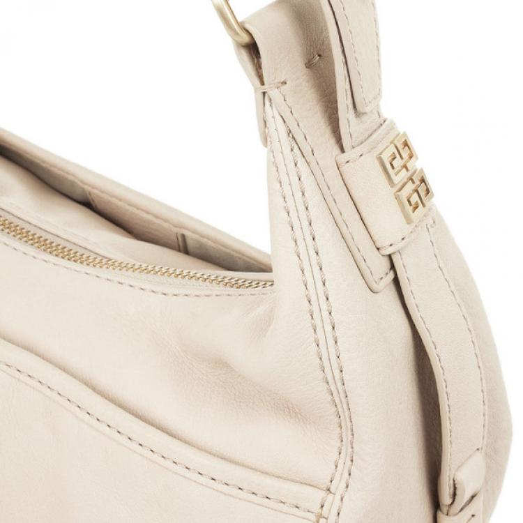 Pre Owned Givenchy Beige Leather Hobo