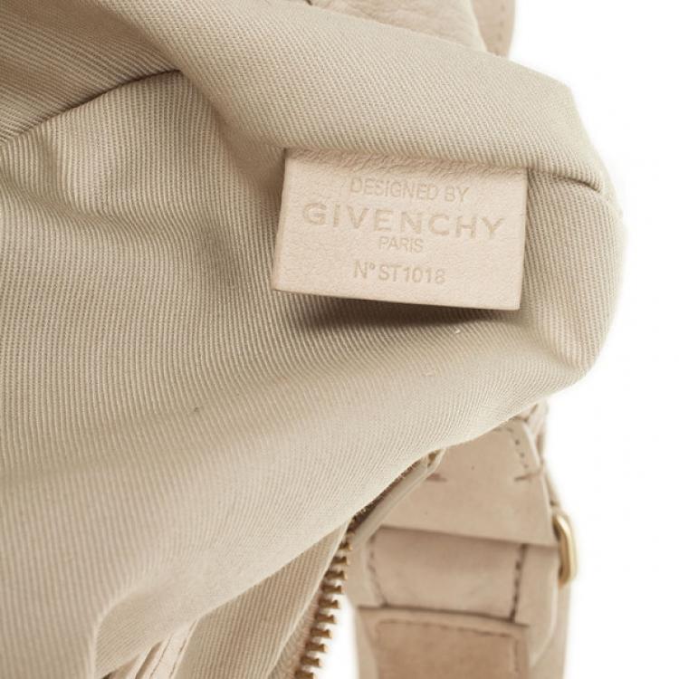 Pre Owned Givenchy Beige Leather Hobo