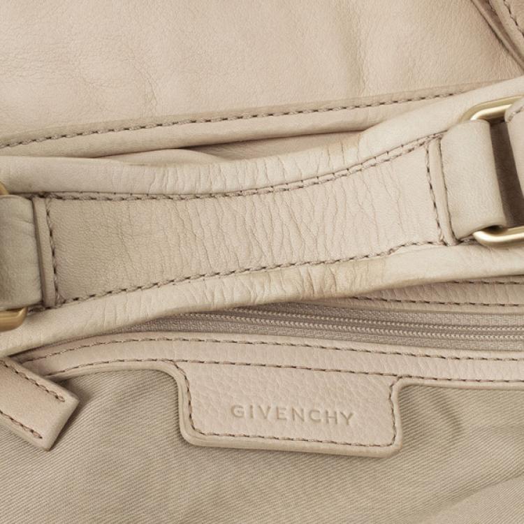 Pre Owned Givenchy Beige Leather Hobo