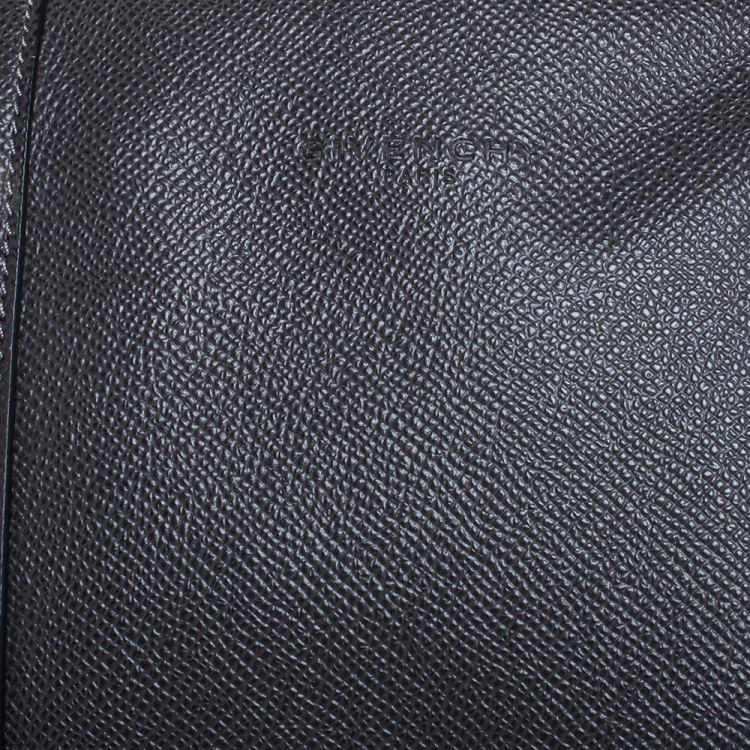 Pre Owned Givenchy Grey Leather Weekender Bag