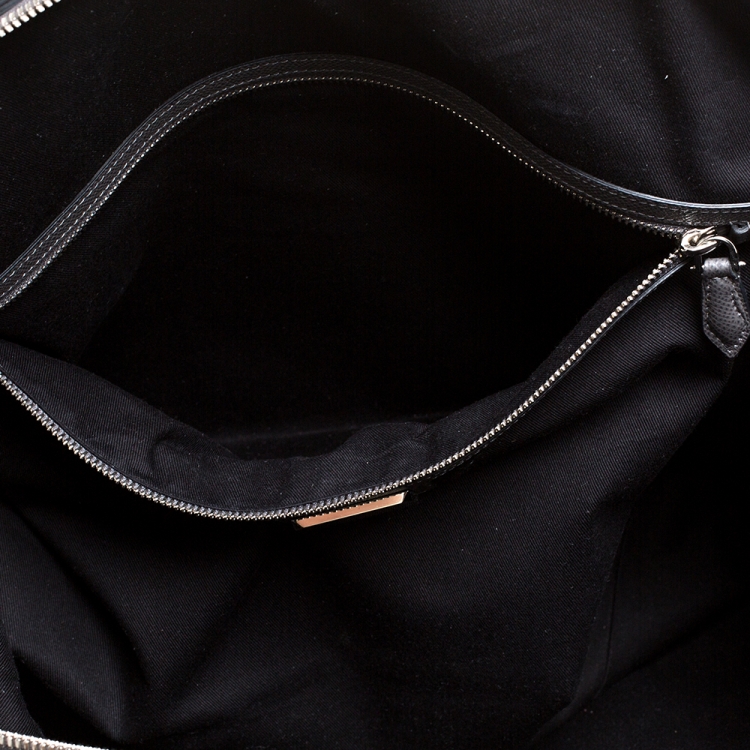 Pre Owned Givenchy Grey Leather Weekender Bag