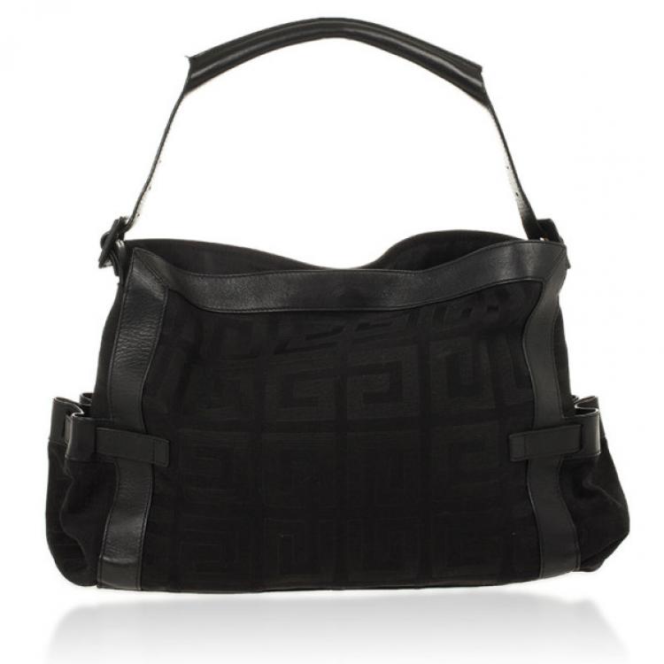 Pre Owned Givenchy Black Monogram Hobo