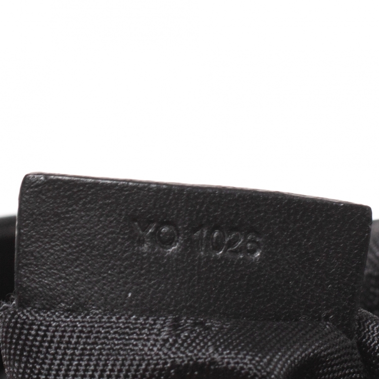 Pre Owned Givenchy Black/Grey Signature Canvas and Leather Shoulder Bag