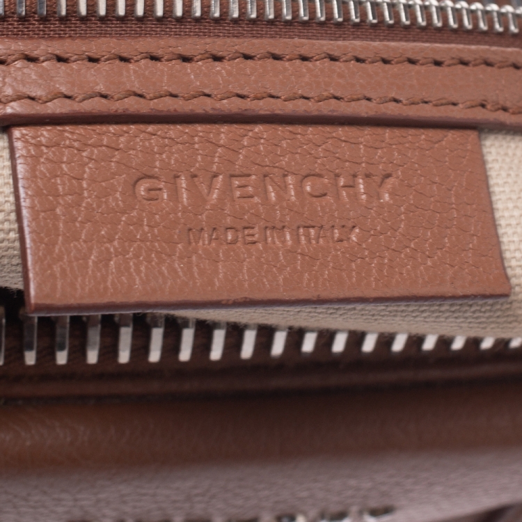 Pre Owned Givenchy Brown Leather Small Antigona Satchel