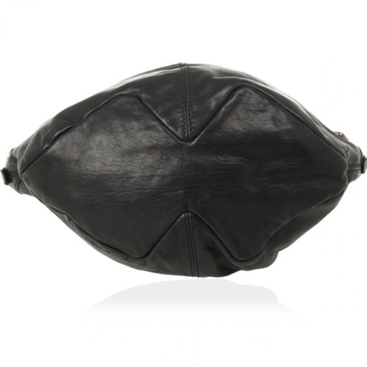 Pre Owned Givenchy Black Studded Tinhan Hobo Bag
