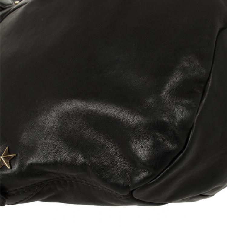 Pre Owned Givenchy Black Studded Tinhan Hobo Bag