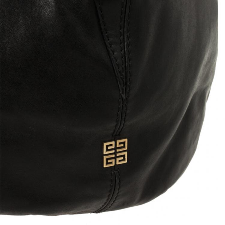 Pre Owned Givenchy Black Studded Tinhan Hobo Bag