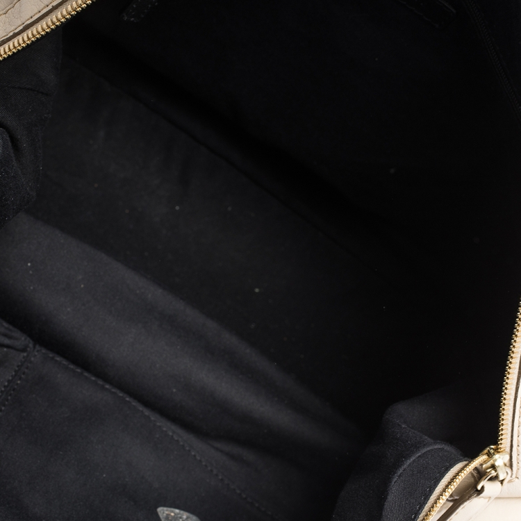 مملوكة مسبقًا Givenchy Beige/Black Leather Medium Nightingale Satchel