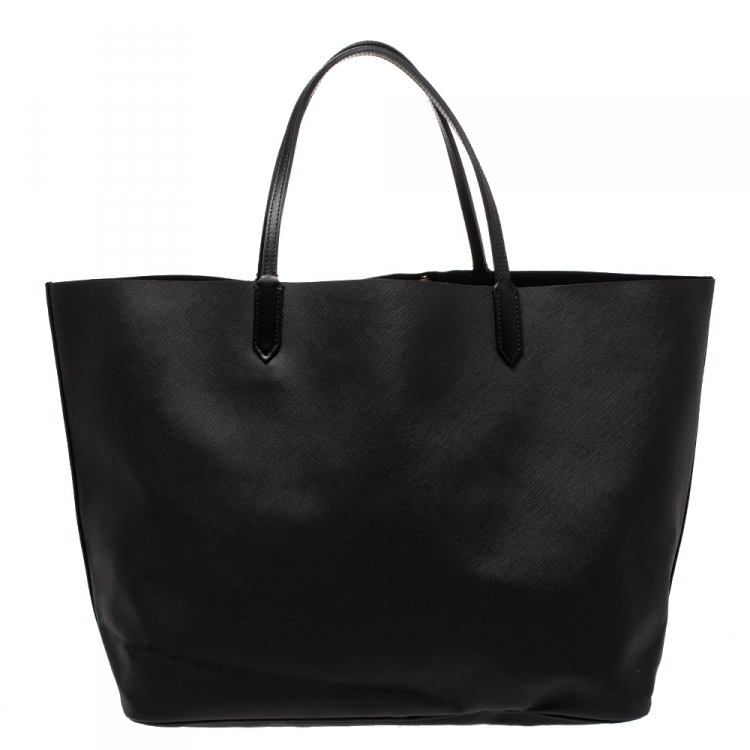 Pre Owned Givenchy Black Bambi Print Coated Canvas and Leather Antigona Shopper Tote