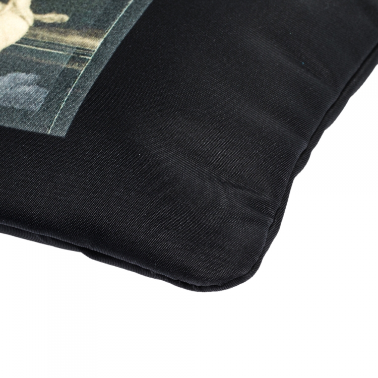 Pre Owned Givenchy Black Nylon Bambi Zip Pouch