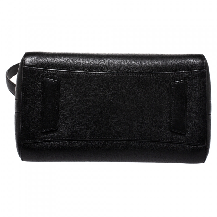 Pre Owned Givenchy Black Leather Small Antigona Satchel