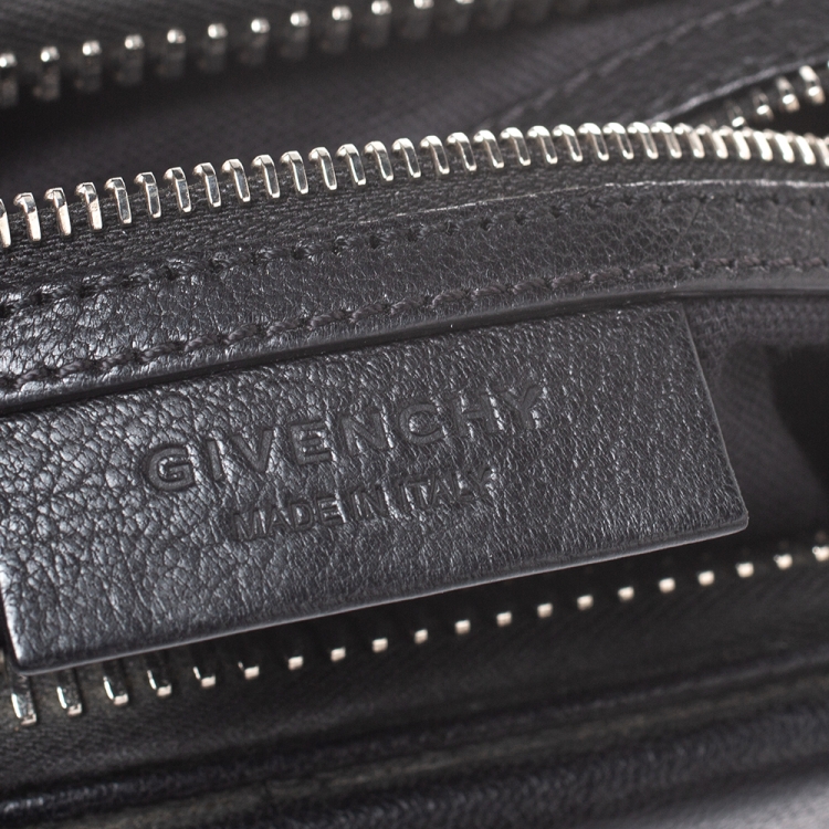 Pre Owned Givenchy Black Leather Small Antigona Satchel