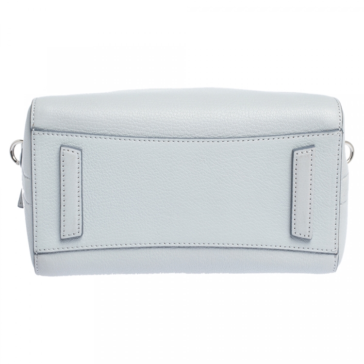 Pre Owned Givenchy Sky Blue Leather Mini Antigona Satchel