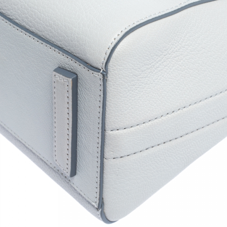 Pre Owned Givenchy Sky Blue Leather Mini Antigona Satchel