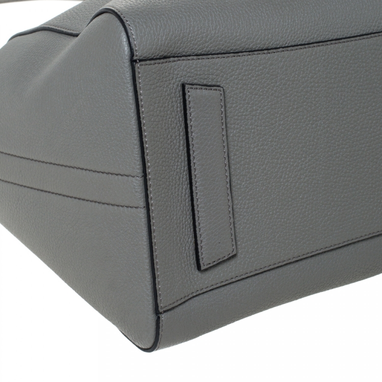 Pre Owned Givenchy Grey Leather Medium Antigona Satchel