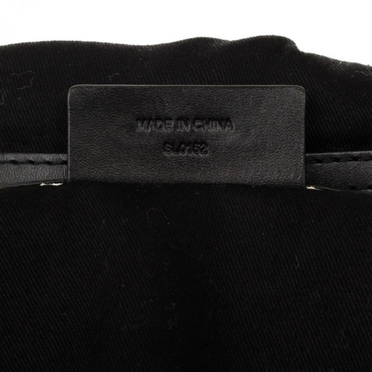 Pre Owned Givenchy Black Canvas and Leather Monogram Shoulder Bag