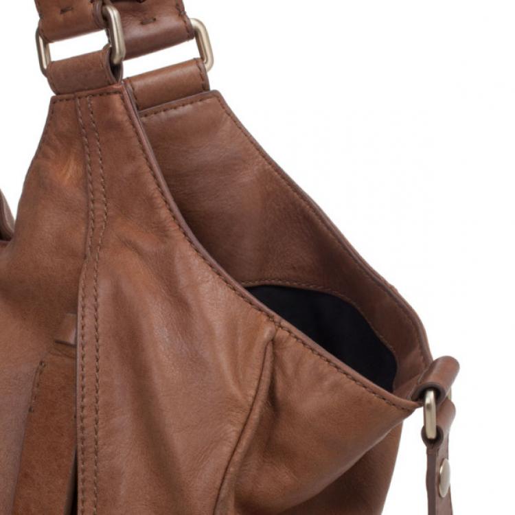 Pre Owned Givenchy Brown Monogram Leather Hobo