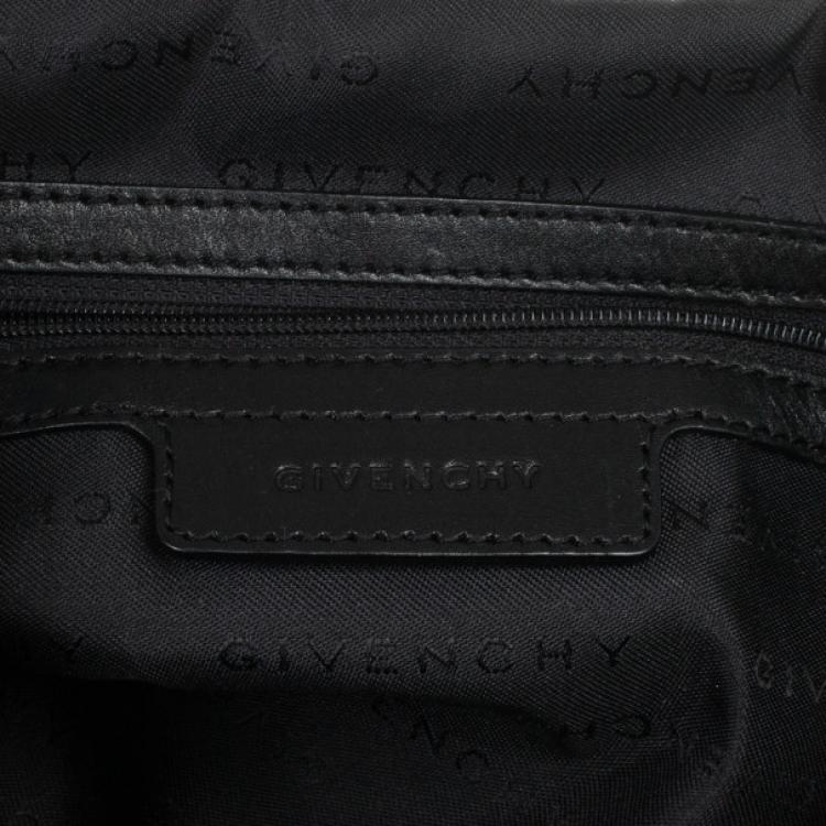 Pre Owned Givenchy Black Monogram Hobo Bag