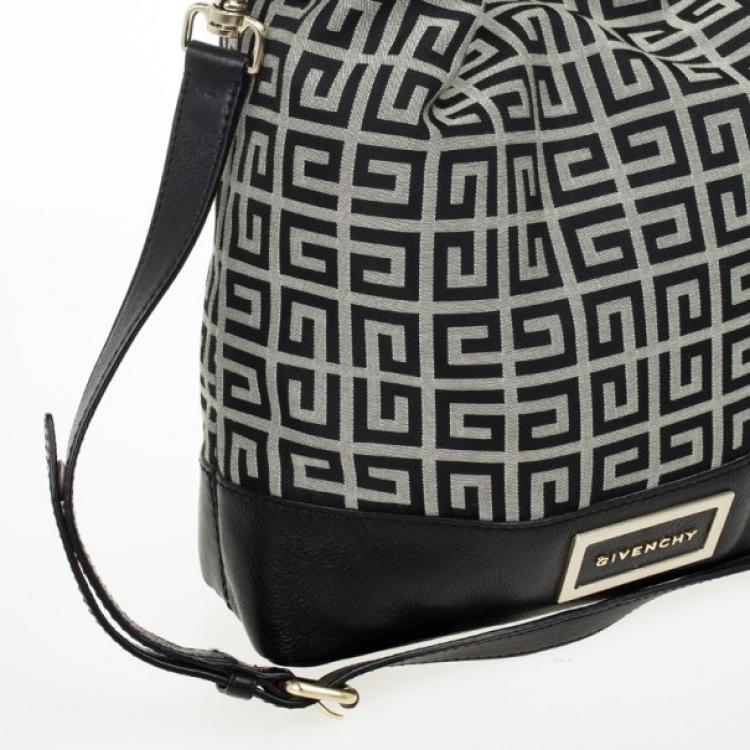 Pre Owned Givenchy Black Monogram Hobo Bag