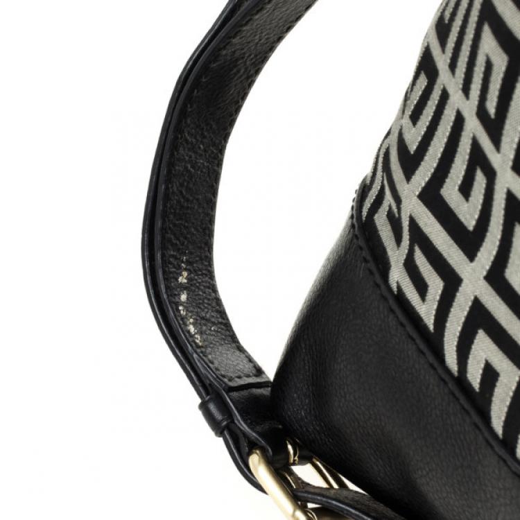 Pre Owned Givenchy Black Monogram Hobo Bag