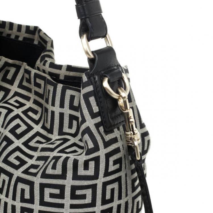 Pre Owned Givenchy Black Monogram Hobo Bag