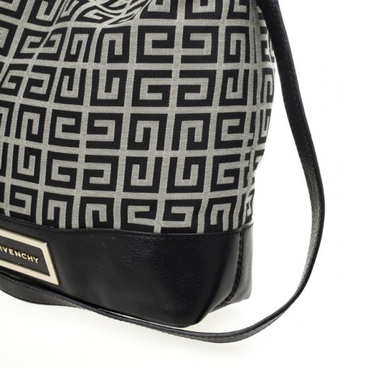 Pre Owned Givenchy Black Monogram Hobo Bag
