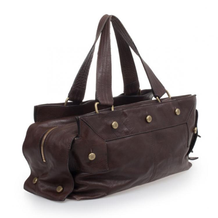 Pre Owned Givenchy Brown Calfskin Large Tote Bag