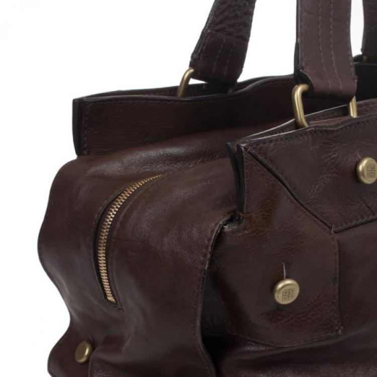 Pre Owned Givenchy Brown Calfskin Large Tote Bag