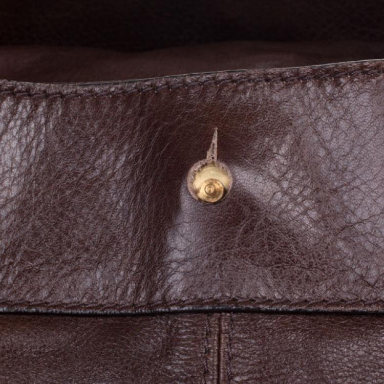 Pre Owned Givenchy Brown Calfskin Large Tote Bag