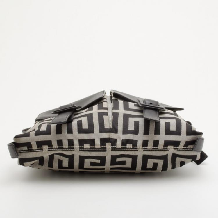 Pre Owned Givenchy Black Monogram Canvas Satchel