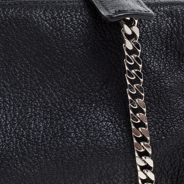 Pre Owned Givenchy Black Leather Mini Pandora Crossbody Bag