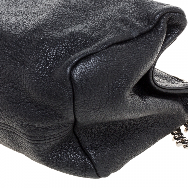 Pre Owned Givenchy Black Leather Mini Pandora Crossbody Bag