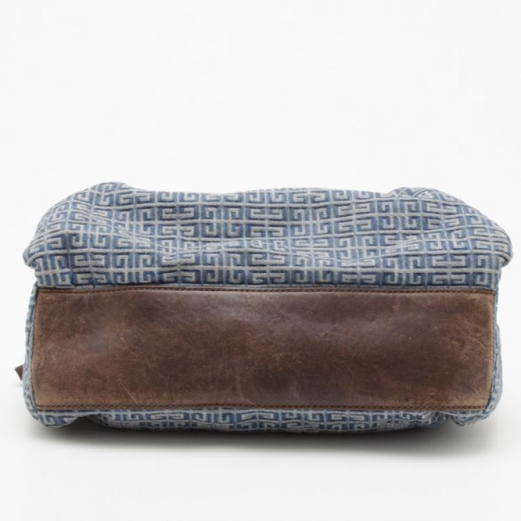 Pre Owned Givenchy Denim Monogram Satchel