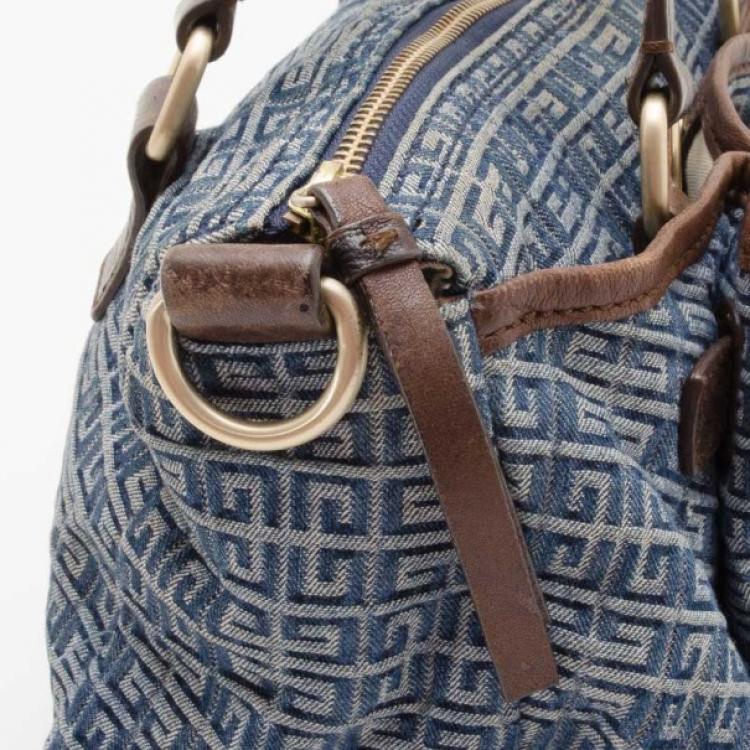 Pre Owned Givenchy Denim Monogram Satchel