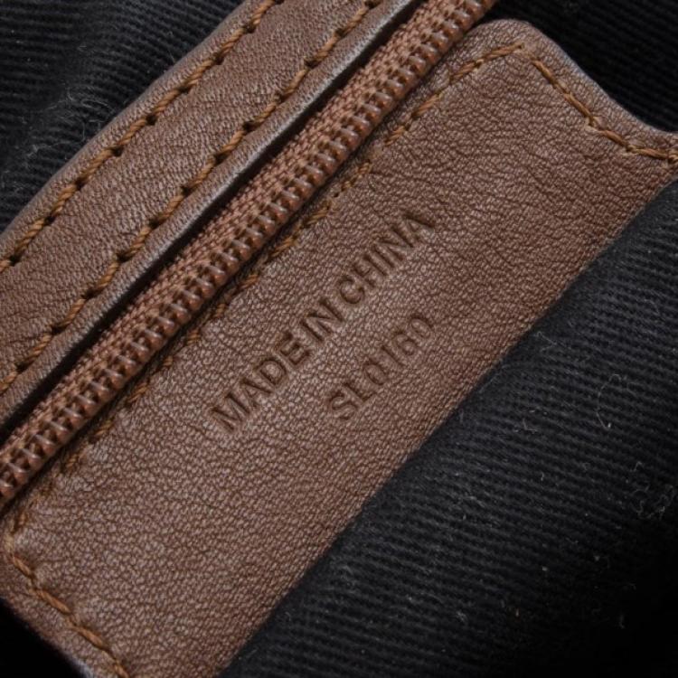 Pre Owned Givenchy Brown Leather Hobo 