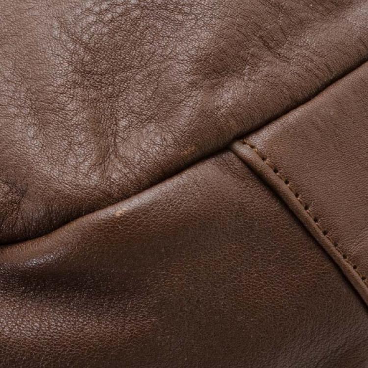 Pre Owned Givenchy Brown Leather Hobo 