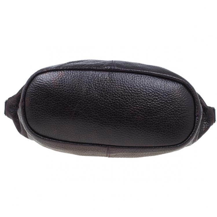 Pre Owned Givenchy Purple Grain Leather Medium Nightingale Shoulder Bag