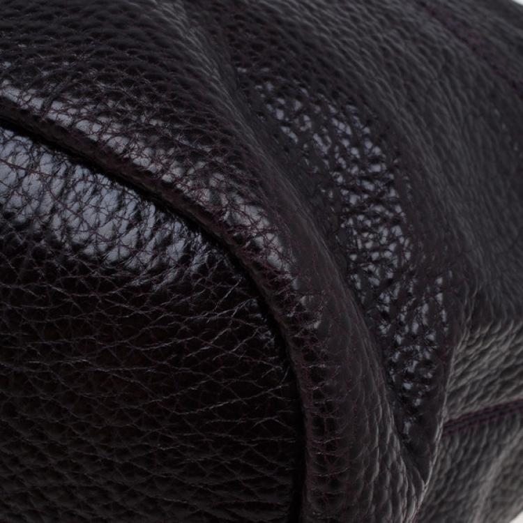 Pre Owned Givenchy Purple Grain Leather Medium Nightingale Shoulder Bag